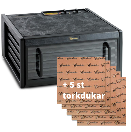 Excalibur 5-brickor transparent lucka + 5 torkdukar