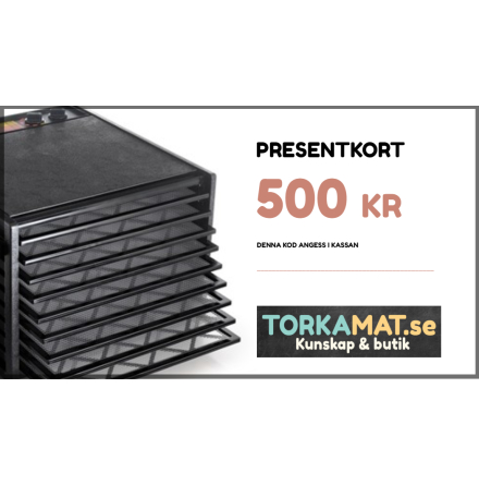 Presentkort 500 - 3000 kr